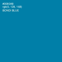 #0080A8 - Bondi Blue Color Image